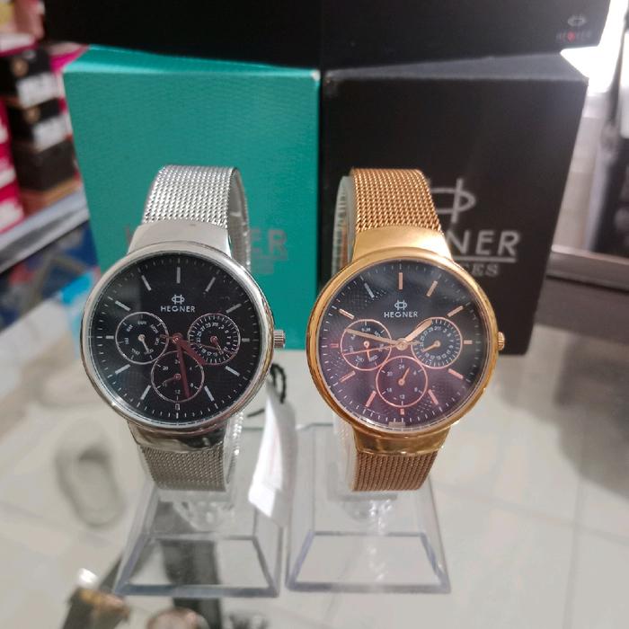 Dijual Murah Jam Tangan Multi-fungsi Wanita Hegner HW 5053L Rantai Pasir Original Bergaransi Resmi