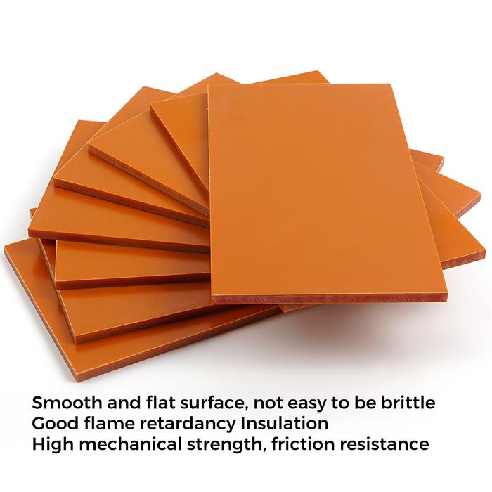 2/4/8PCS 175x100x5mm Bakelite Plate Insulation Phenolic Resin Board Bakelite Sheets Antistatic and H
