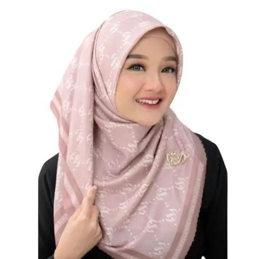 Seina Monogram Scarf eksklusive bahan. voal by Isa Hijab
