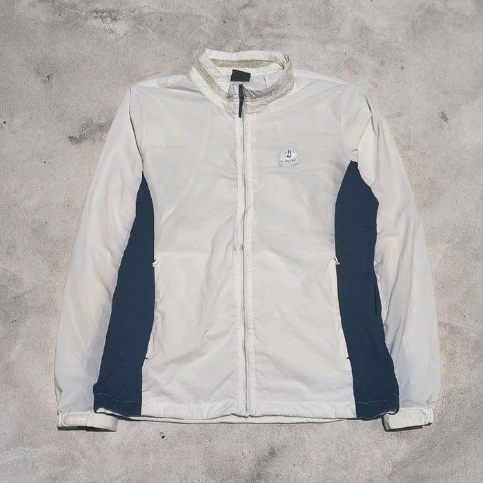Jaket windbraker running outdoor Deuter  putih Navy bekas