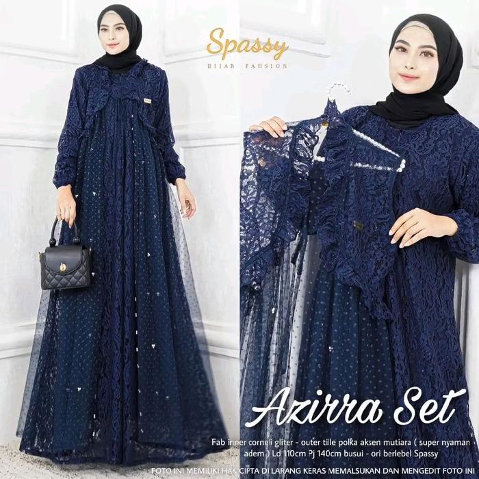 Azzira set brukat dress kondangan