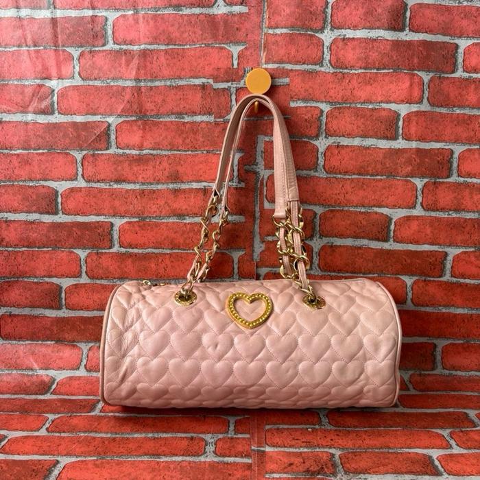 TAS SHOULDER KULIT ASLI WANITA LOVCAT PARIS SECOND BRANDED PINK / TAS TOTE SPEEDY CEWEK KULIT ASLI L