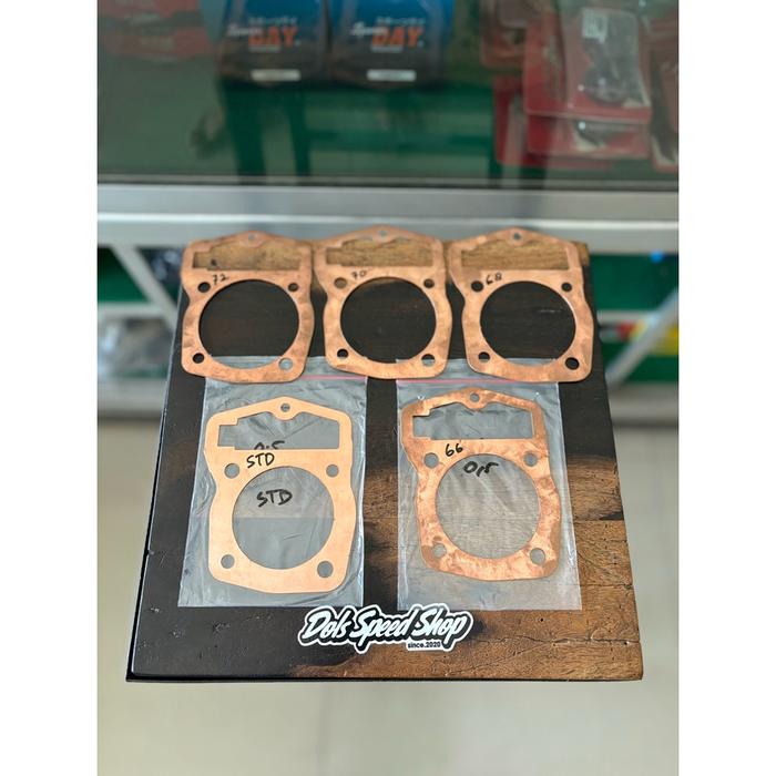 GOSEND PAK KOP TEMBAGA 66 68 70 72 STANDAR PACK HEAD TEMBAGA TEBAL 0,5 MM CB GL MEGAPRO TIGER