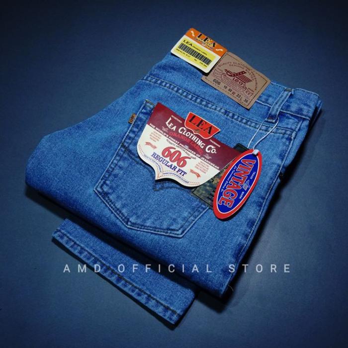 CELANA JEANS PRIA LEA STANDAR REGULER PREMIUM 28 sampai 38 bisa cod PROMO - Celana jeans panjang lea