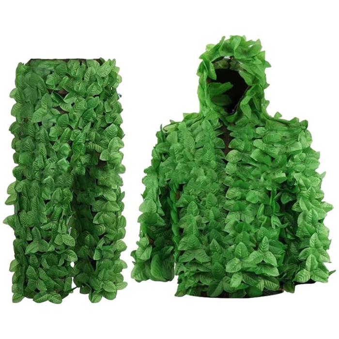 Baju Kamuflase 3D Baru Setelan Hutan Pakaian Daun Latihan