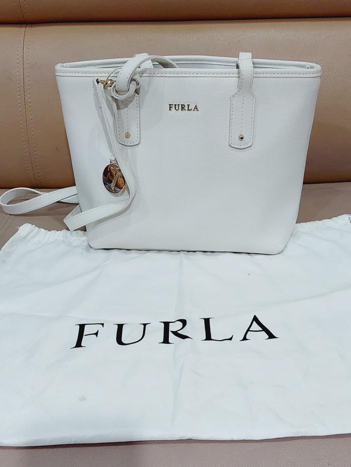 tas wanita furla original second putih