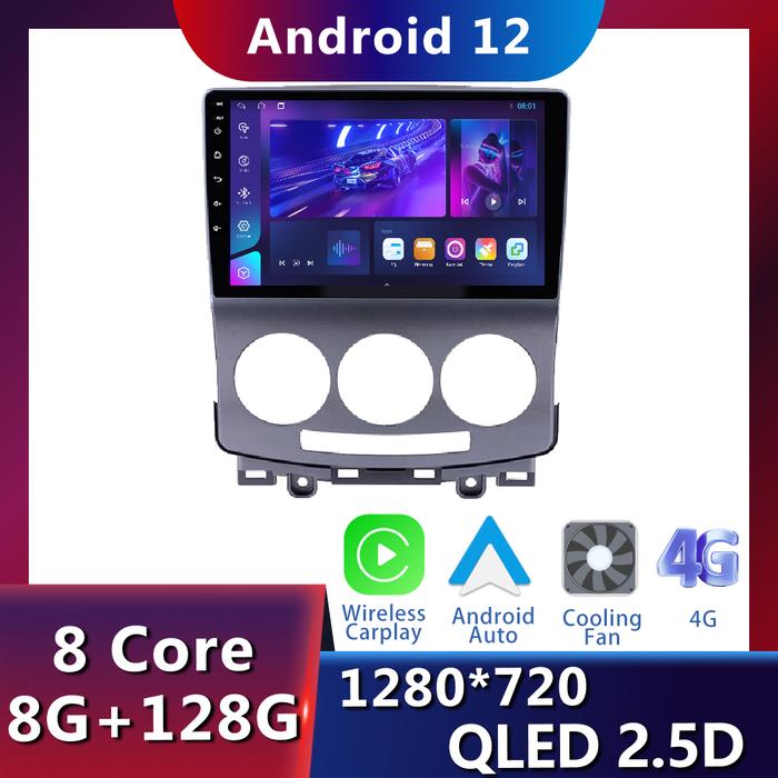 Android 12 For MAZDA 5 Mazda5 2005-2010 Car Radio Stereo Multimedia