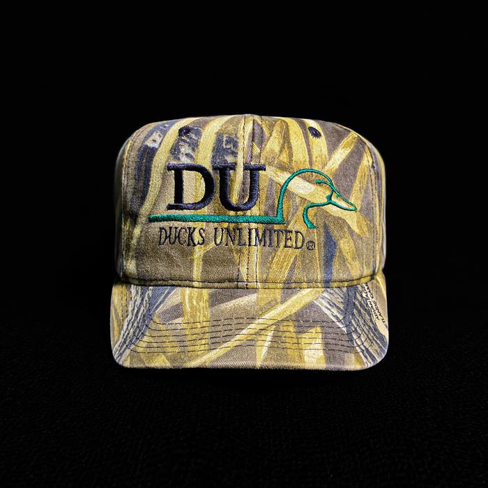 VINTAGE SNAP HAT - DUCK UNLIMITED*CAMO*MADE IN USA