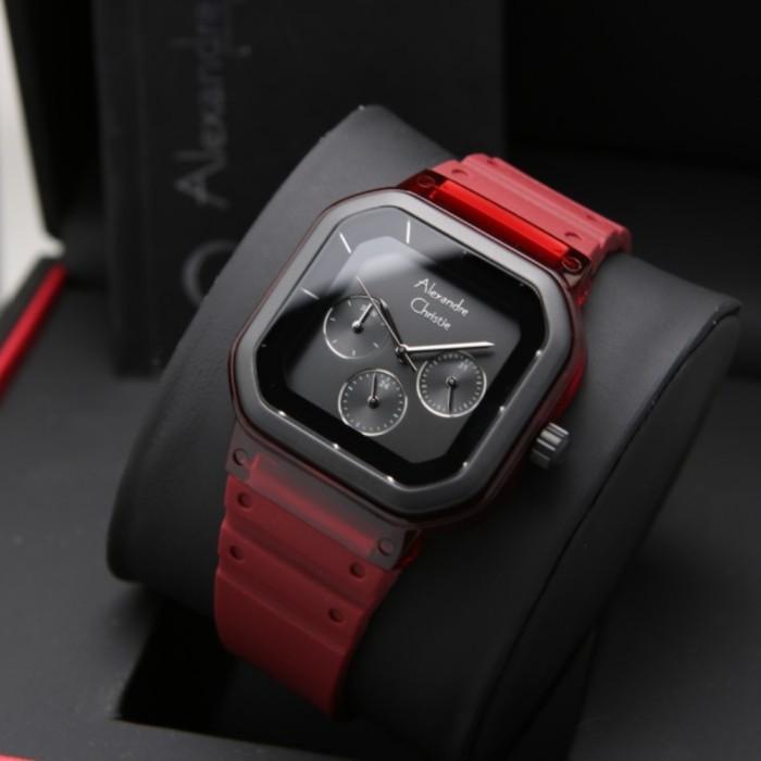 ALEXANDRE CHRISTIE WANITA AC 2811 AC2811 RED BLACK ORIGINAL GARANSI
