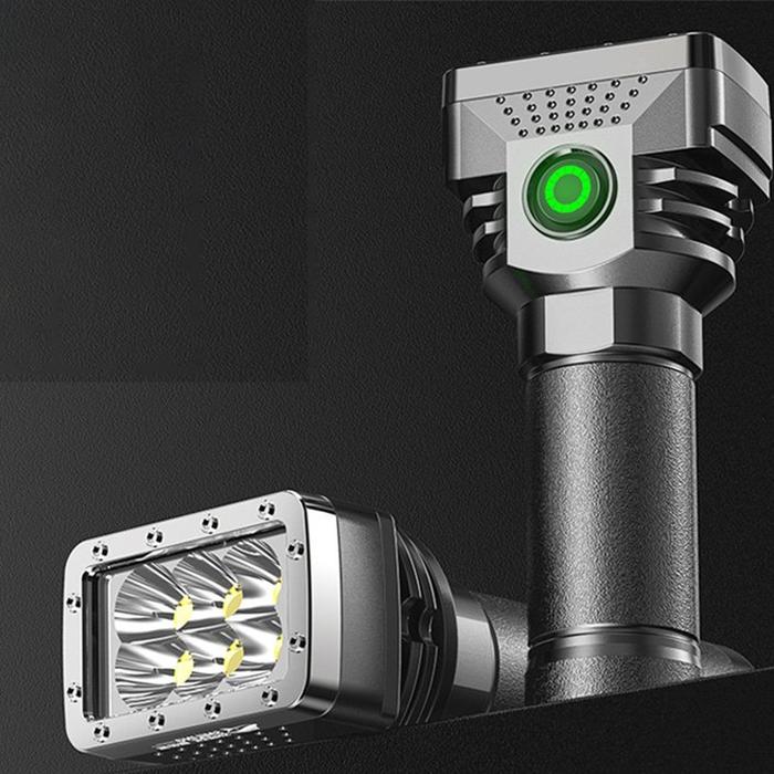6led bright flashlight Powerful LED Flashlight USB Rechargeable