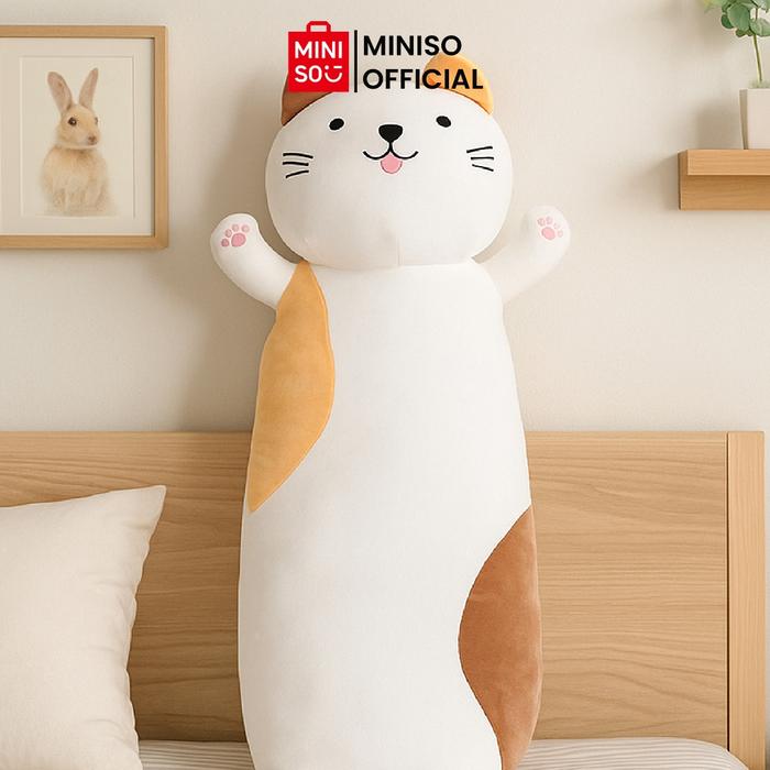 MINISO TOY -  Boneka Bantal 89cm Boneka Besar Mainan Mewah Binatang Kucing Boneka Lembut Bantal Bone