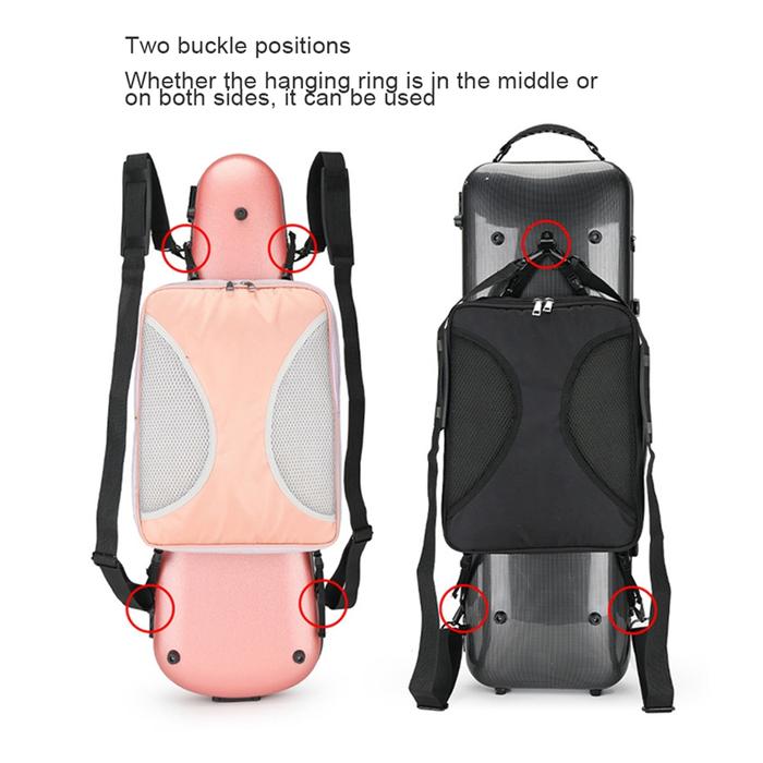 Universal Violin Carbon Fiber Case Hard Case Square Light Music Sheet