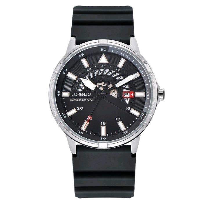 JAM TANGAN PRIA KARET LORENZO R 6106MT