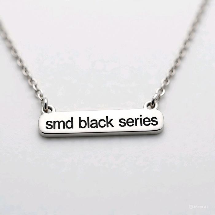 SMD Black Series Kalung Perhiasan Elegan dengan Desain Minimalis dan Kualitas Tinggi