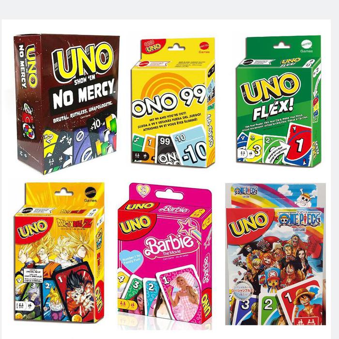 Uno Flex Flip Dos Matching Card Game Anime UNO No mercy Multiplayer