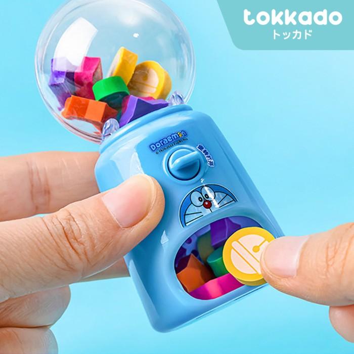 TOKKADO Doraemon Machine Eraser Penghapus Pensil Mini Gashapon Lucu