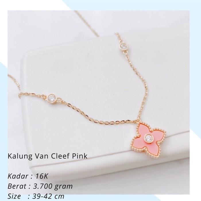 KALUNG EMAS VANCLEEF VAN CLEEF PINK 3.700 GR VC VAN CLEEF | KALUNG EMAS VANCLEEF VAN CLEEF PINK 3.70