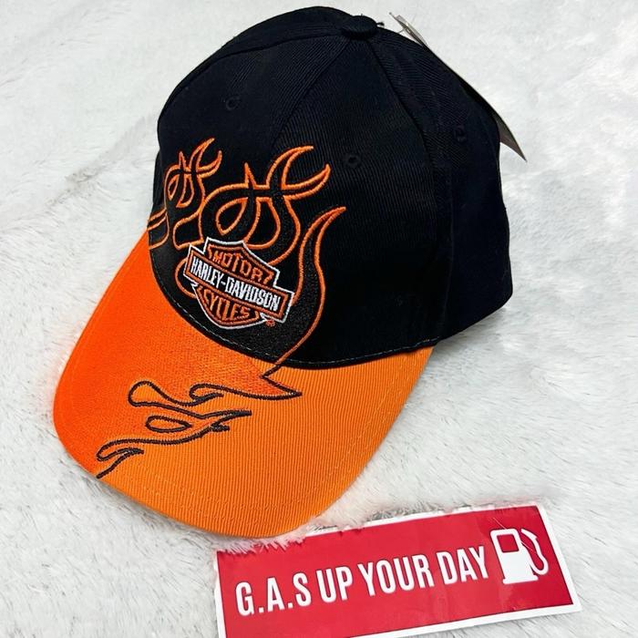 HARLEY - DAVIDSON ON FIRE  CAP • BLACK / ORANGE