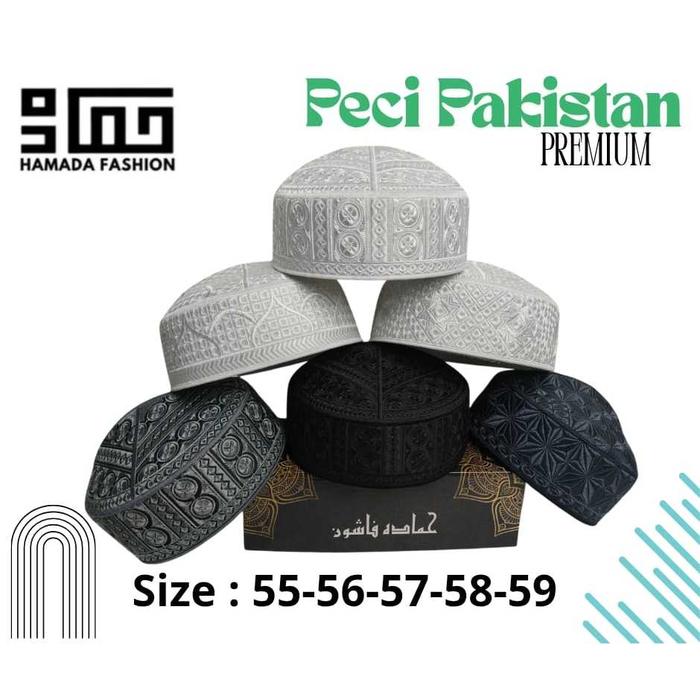 Big Promo 11.11 Peci Pakistan Full Bordir Katun Premium Agmatex