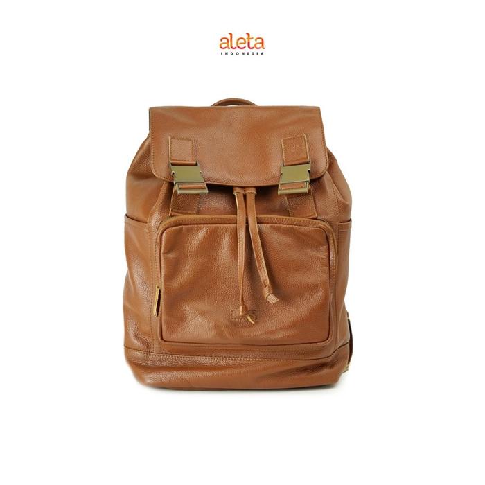 Aleta Indonesia - Lofa Tas Ransel Kulit Asli - Free Grafir Nama