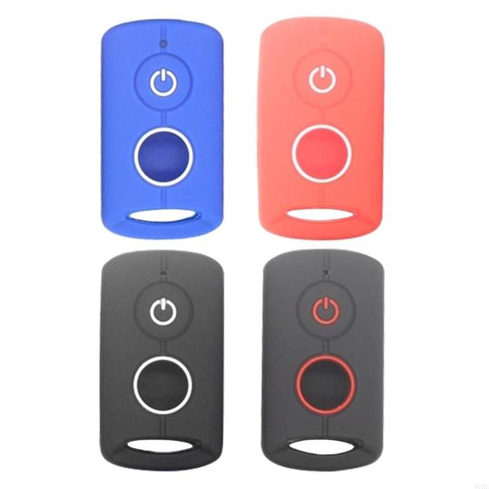 87HE 2 Buttons Silicone Key Cover Case Remote Keyless Protector Bag Holder for NVX155 QBIX AEROX JAU