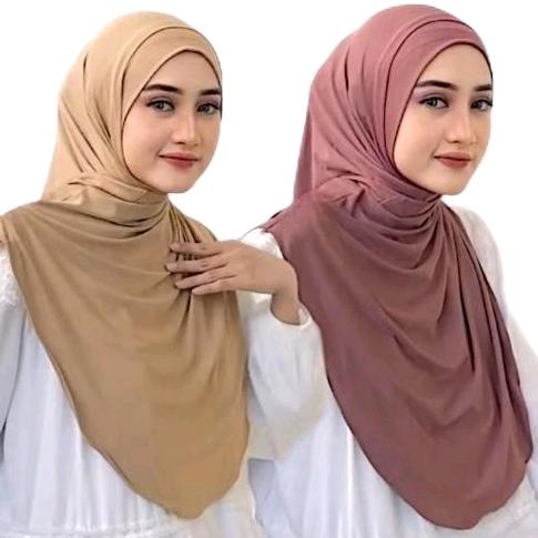 hijab instan jissoo vanda non pad Bergo Syari size L