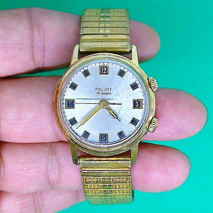 Jam tangan vintage Poljot Alarm