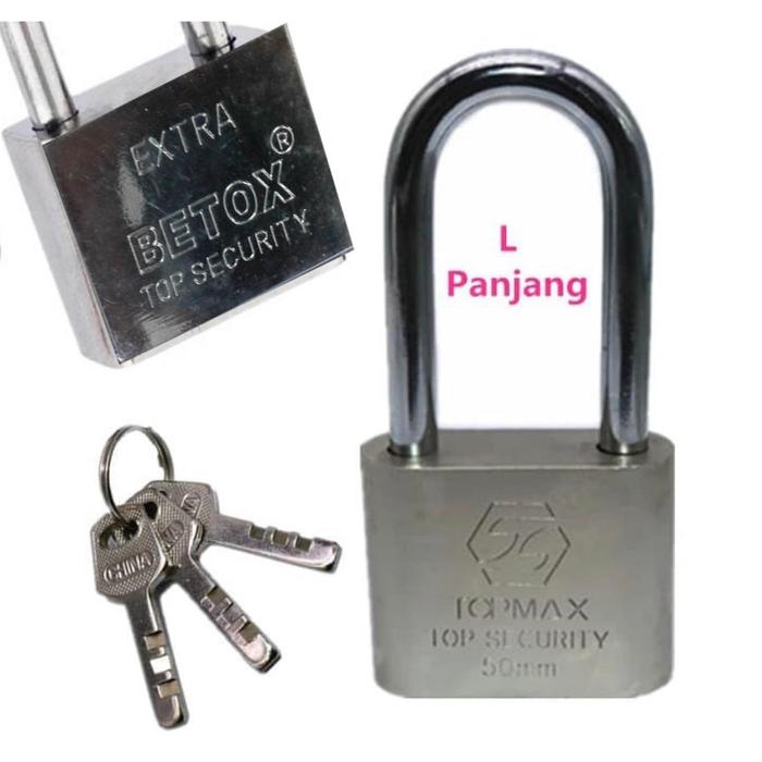 Gembok pintu 60 panjang / Gembok sepeda / Gembok motor - Balok panjang 60 mm