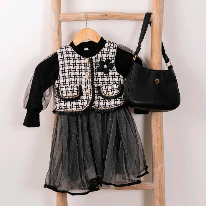 Dress rompi fashion anak DCR01