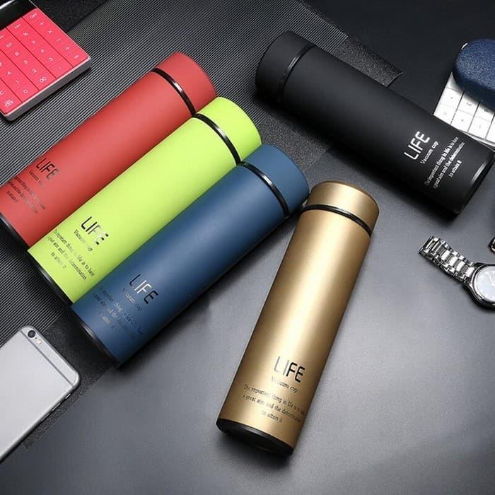 Thermos Termos Thumbler Air Minum Anak Life 500mL 500 mL Stainless Steel Vacuum Flask Warna Panas