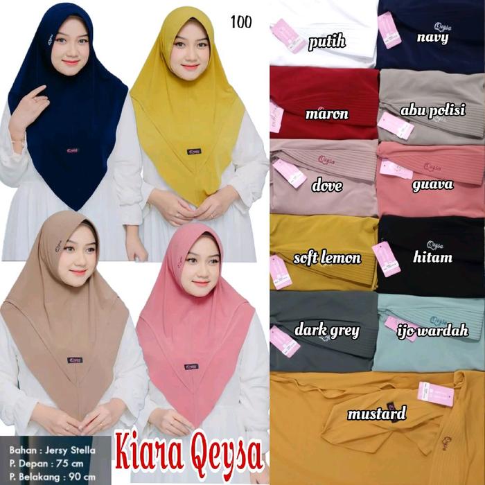 Qeysa hijab Bergo Kiara | Bergo daily Kiara Qeysa | Bergo Qeysa Hijab