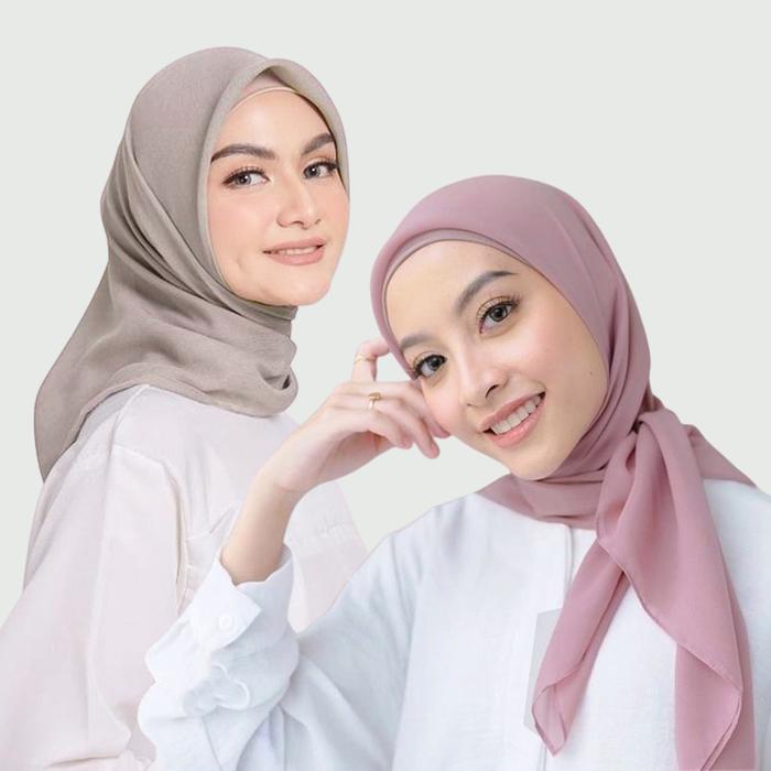 Aline Square Hijab Paris Segi Empat Premium Kerudung