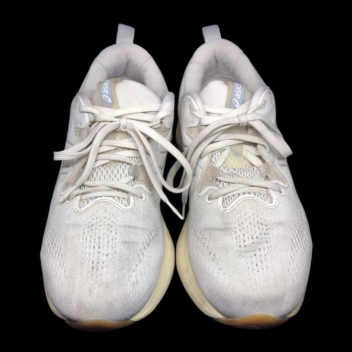 ASICS GEL—Cumulus 25 White-Gum, Sz: 9, Good Condition. Sneakers Pria