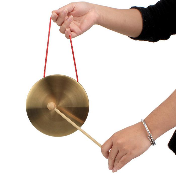 new 21 cm hand gong cymbal with wooden stick church opera
