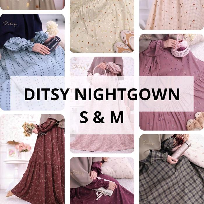 Nightgown Ditsy November 2025, ditsy size S ditsy size M L XL, Dress Ditsy Daster Ditsy Dress Bumil