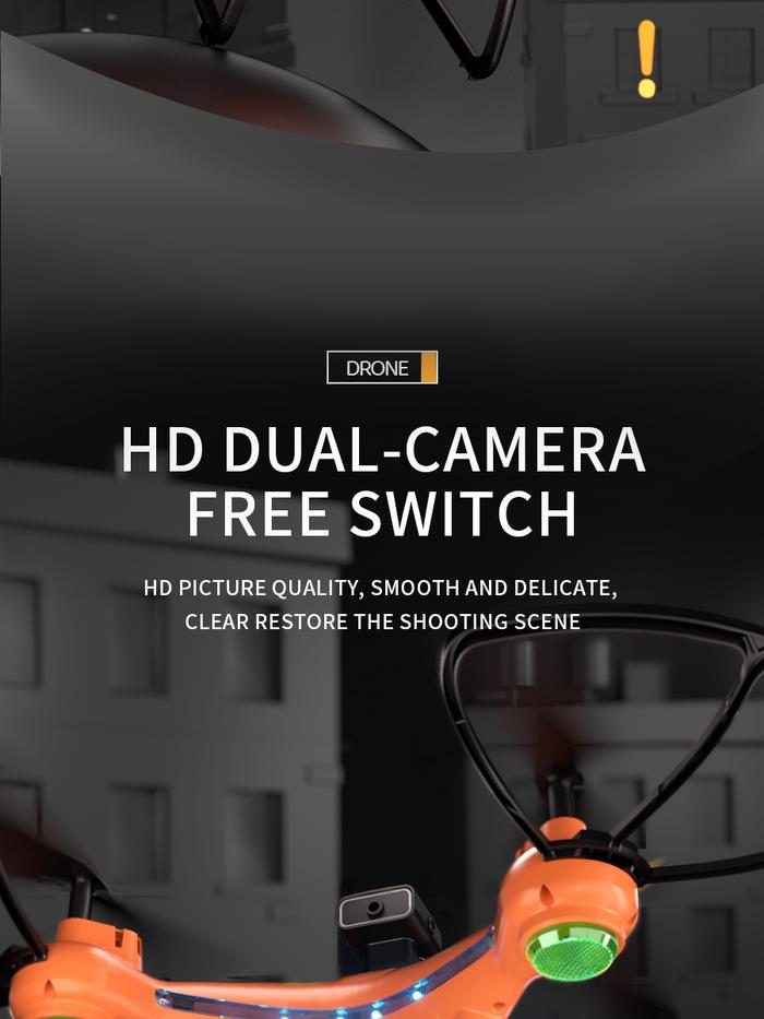 H107 RC Drone Quadcopter kisi Mini, mainan pesawat RC kecil dengan