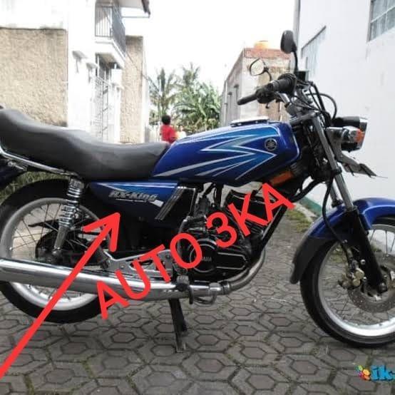 EMBLEM RX KING SILVER LIST BIRU BOK AKI RX KING 2003 BIRU YGP OSEAN