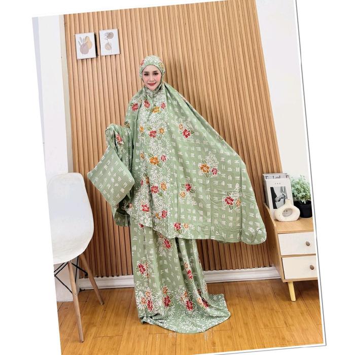 mukena premium mukena rayon super mukena adem mukena batik cap PKL