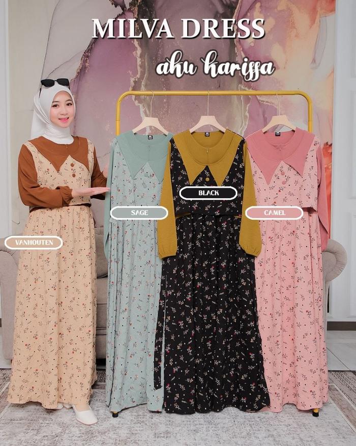 Milva Dress Motif By Aku Karissa
