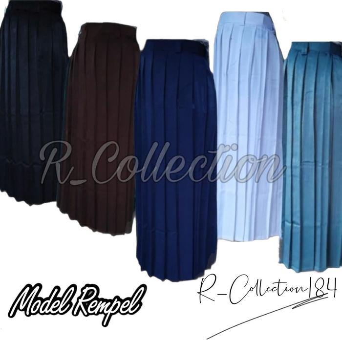 Rok REMPEL Kerja Sekolah Hitam Putih Coklat Pramuka Abu SMA Biru SMP Merah SD Hijau MI/MDA Biru Benh