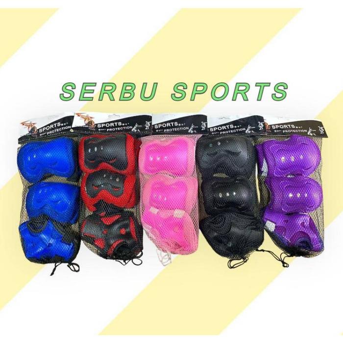 deker / pelindung lutut, siku dan telapak tangan deker anak 1set