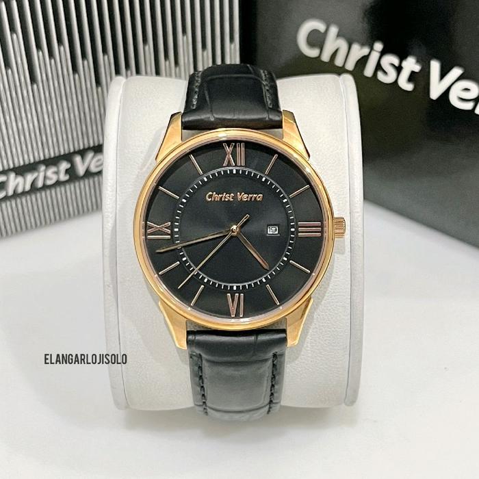 JAM TANGAN WANITA CHRIST VERRA CV 71151L-25 BLK