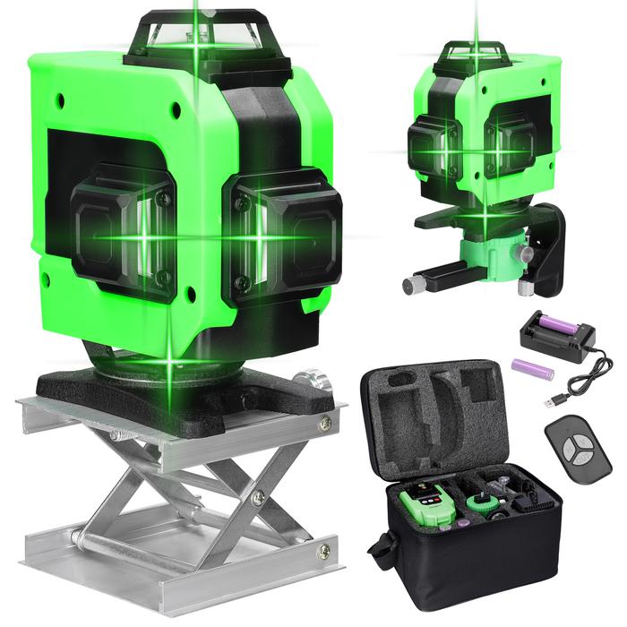 KKmoon 3D/4D Laser Level 12/16 Lines 3° Self-leveling Laser Level 360
