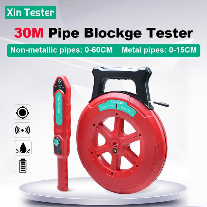 Xin Tester XT-630 Wall Line Blockage Detector Waterproof PVC Copper