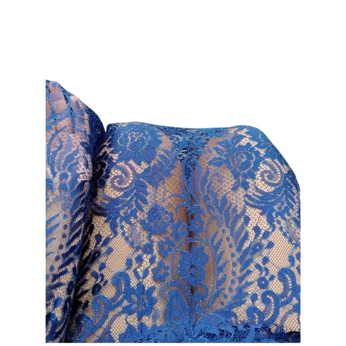 Kain Kebaya Semi Prancis Premium Super Duper Lembut Tidak Kaku - Mewah, Motif, Wanita, Hitam, Atasan