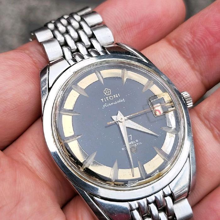 Jam Tangan Titoni Vintage Full Original Rotomatic - Watches