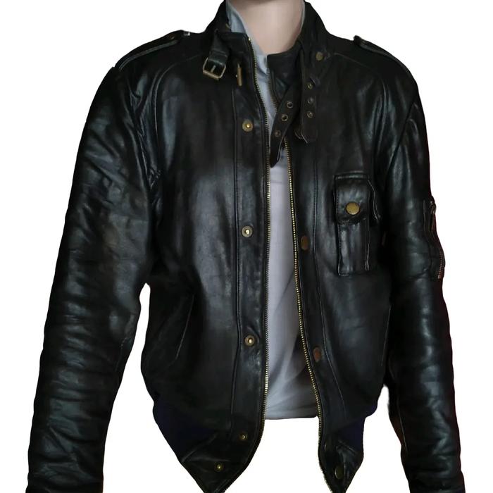 jacket kulit asli ori dari ball bahan tebal cocok utk bb 60-70 Jaket