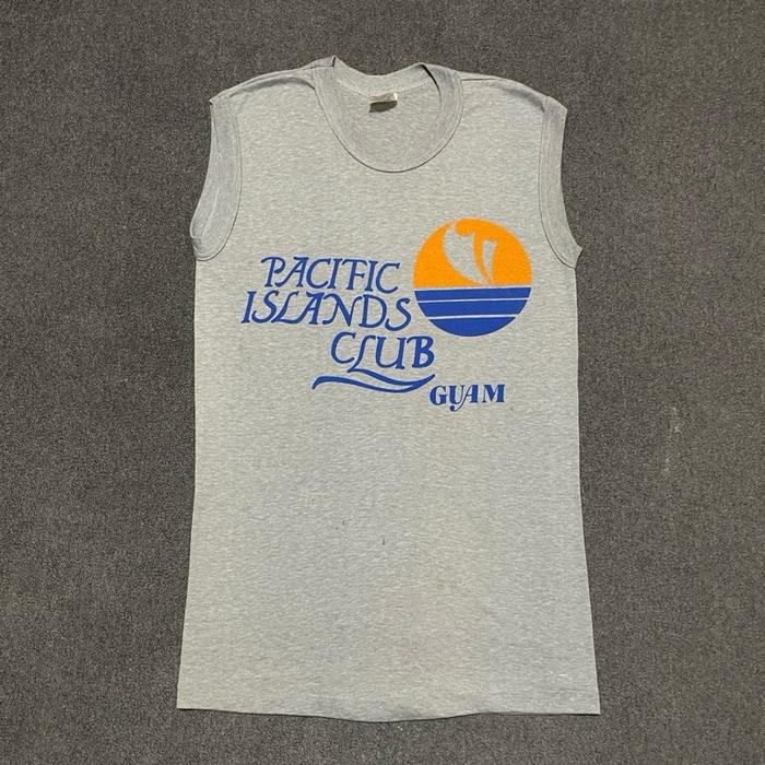 Tanktop Vintage 80s Hawaii Pacific Islands Club Guam - M Fit S