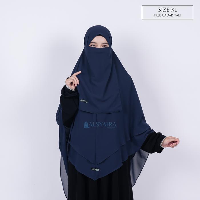 Set Khimar Shofa Cerutti Premium XL Free Cadar Tali Original Alsyahra Exclusive