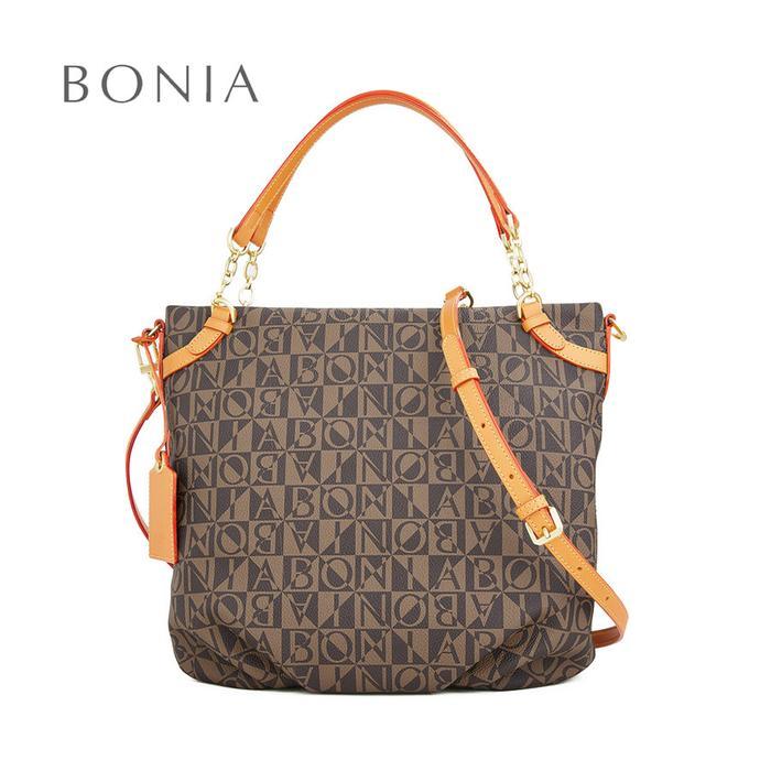 BONIA - MONOGRAM HOBO BAG